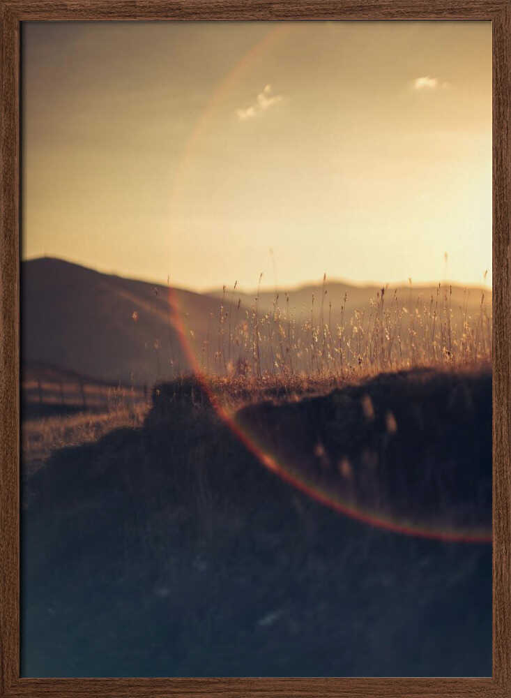 Golden Hour Mountains - XL Poster