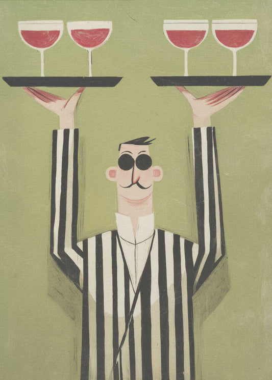 Elegant Waiter Service - XL Poster