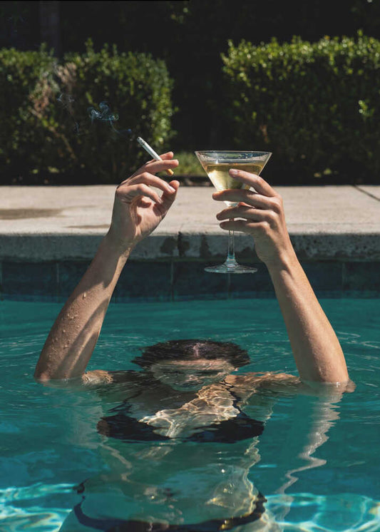 Summer Poolside Indulgence - XL Poster