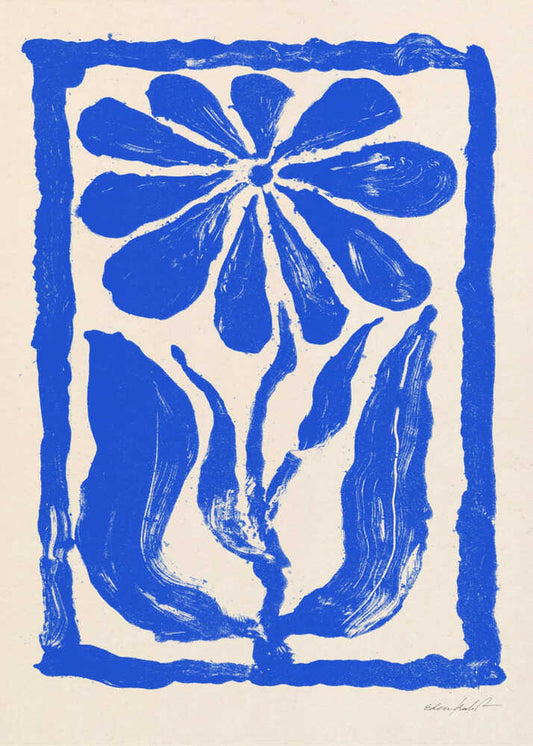 Blue Flower - XL Poster