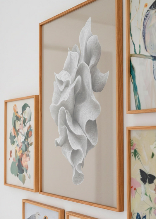 scandinavian gallery wall