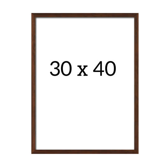 Dark oak frame 30x40 cm – elegant wooden poster frame with clear glass