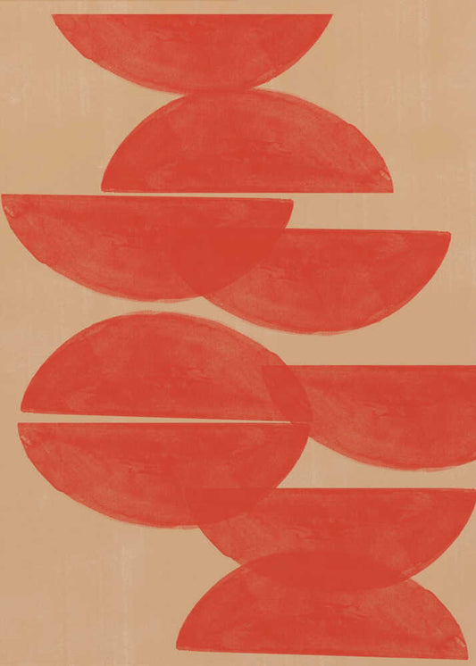 Crimson Symmetry - XL Poster