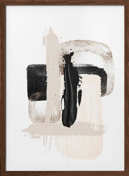 Modern Neutral Brush Strokes - XL Poster