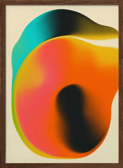 Vibrant Fluid Shapes - XL Poster