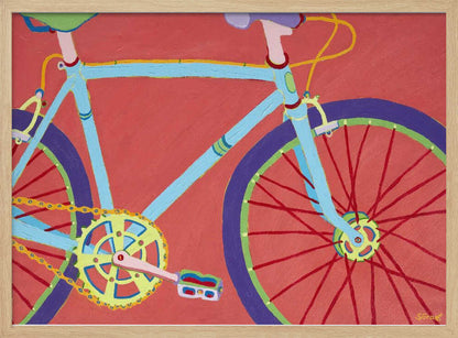 Bright Retro Bicycle - XL Poster