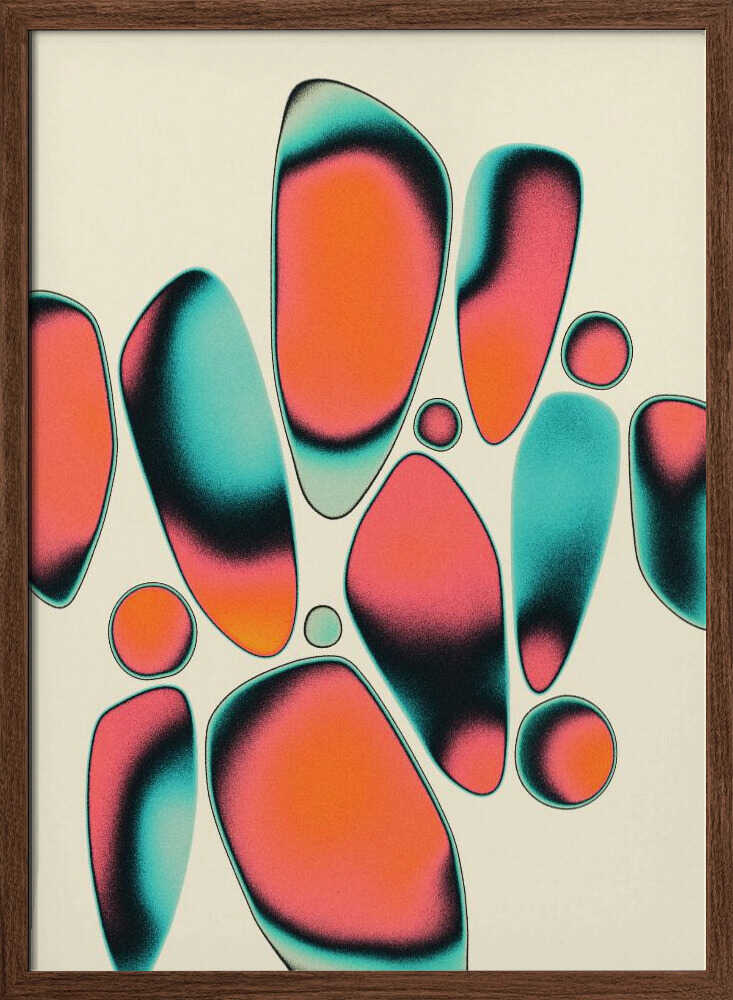 Vibrant Gradient Shapes - XL Poster