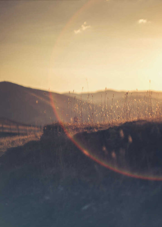 Golden Hour Mountains - XL Poster