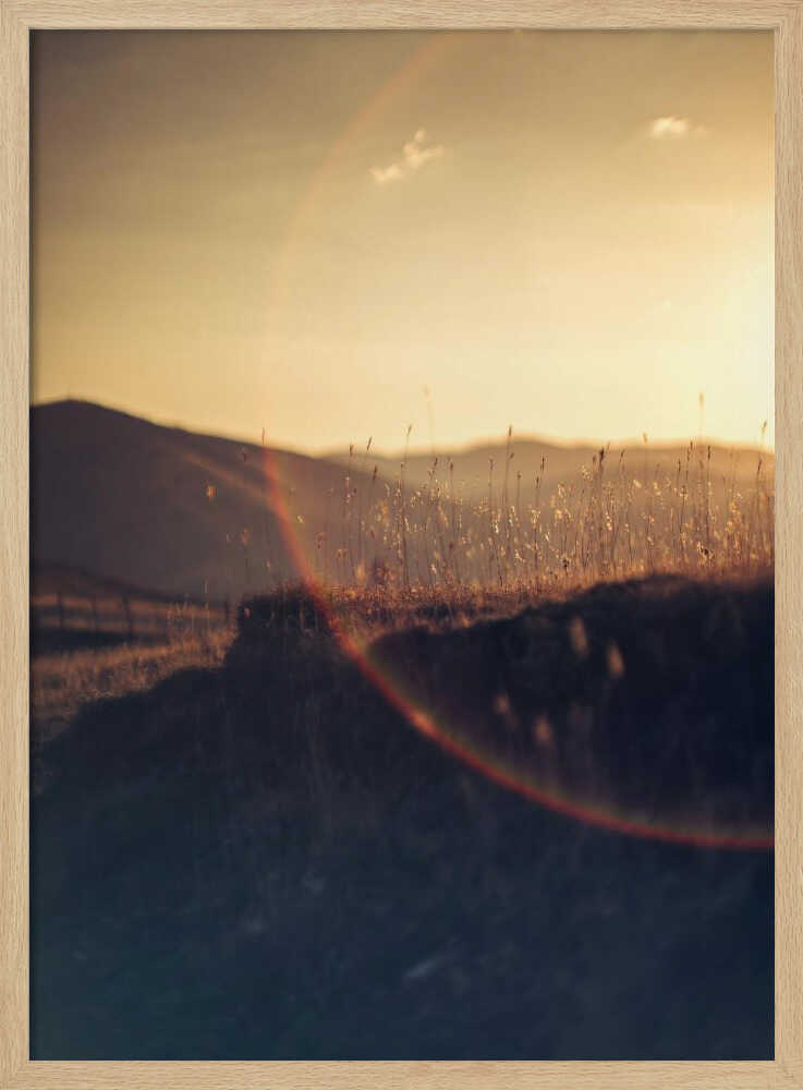 Golden Hour Mountains - XL Poster