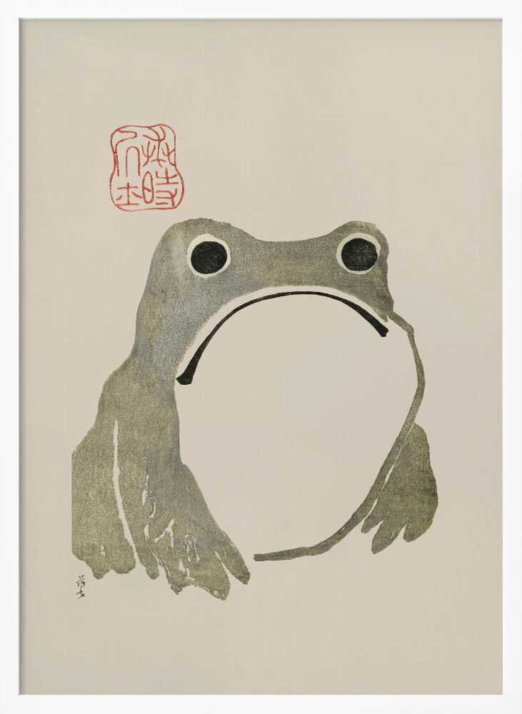 Grumpy Frog I Original - XL Poster