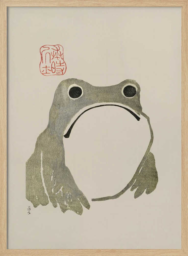 Grumpy Frog I Original - XL Poster