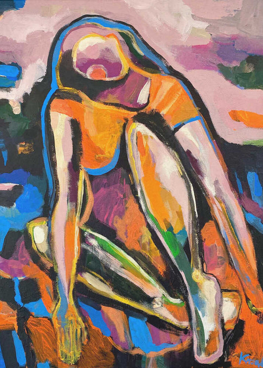 Colorful Abstract Woman - XL Poster