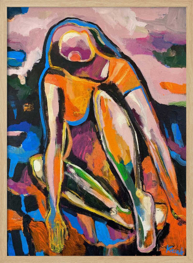 Colorful Abstract Woman - XL Poster