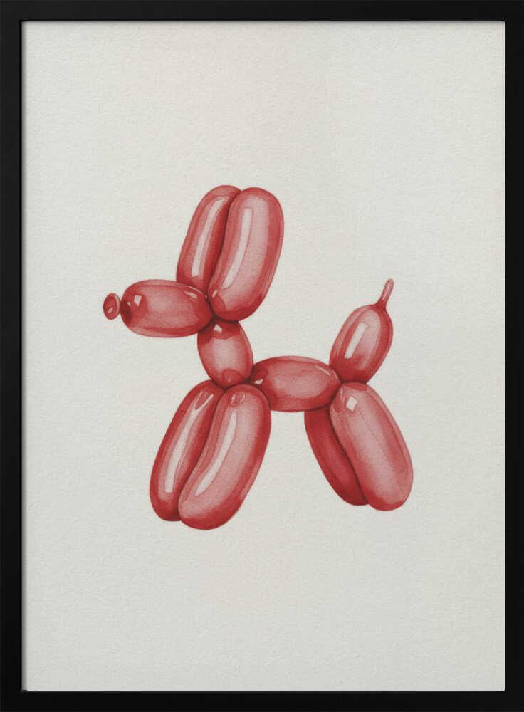 Red Balloon Dog - XL Poster