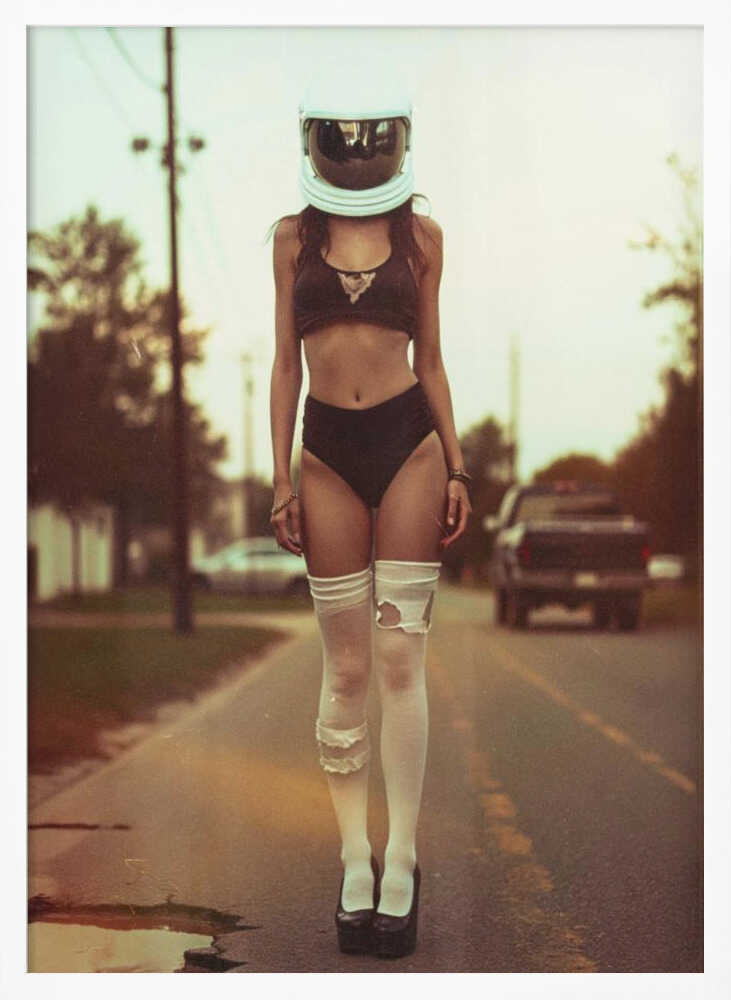 Enigmatic Road Figure - XL Poster
