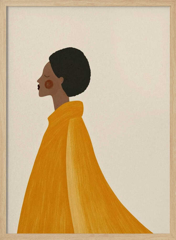 Woman In Yellow Cape - XL Poster