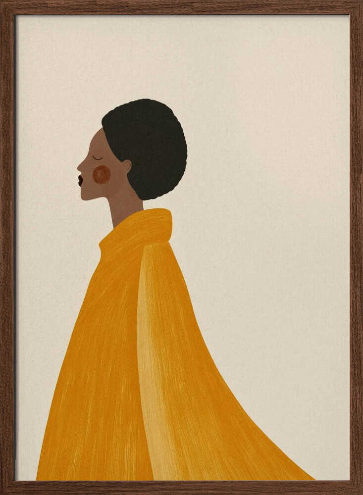 Woman In Yellow Cape - XL Poster