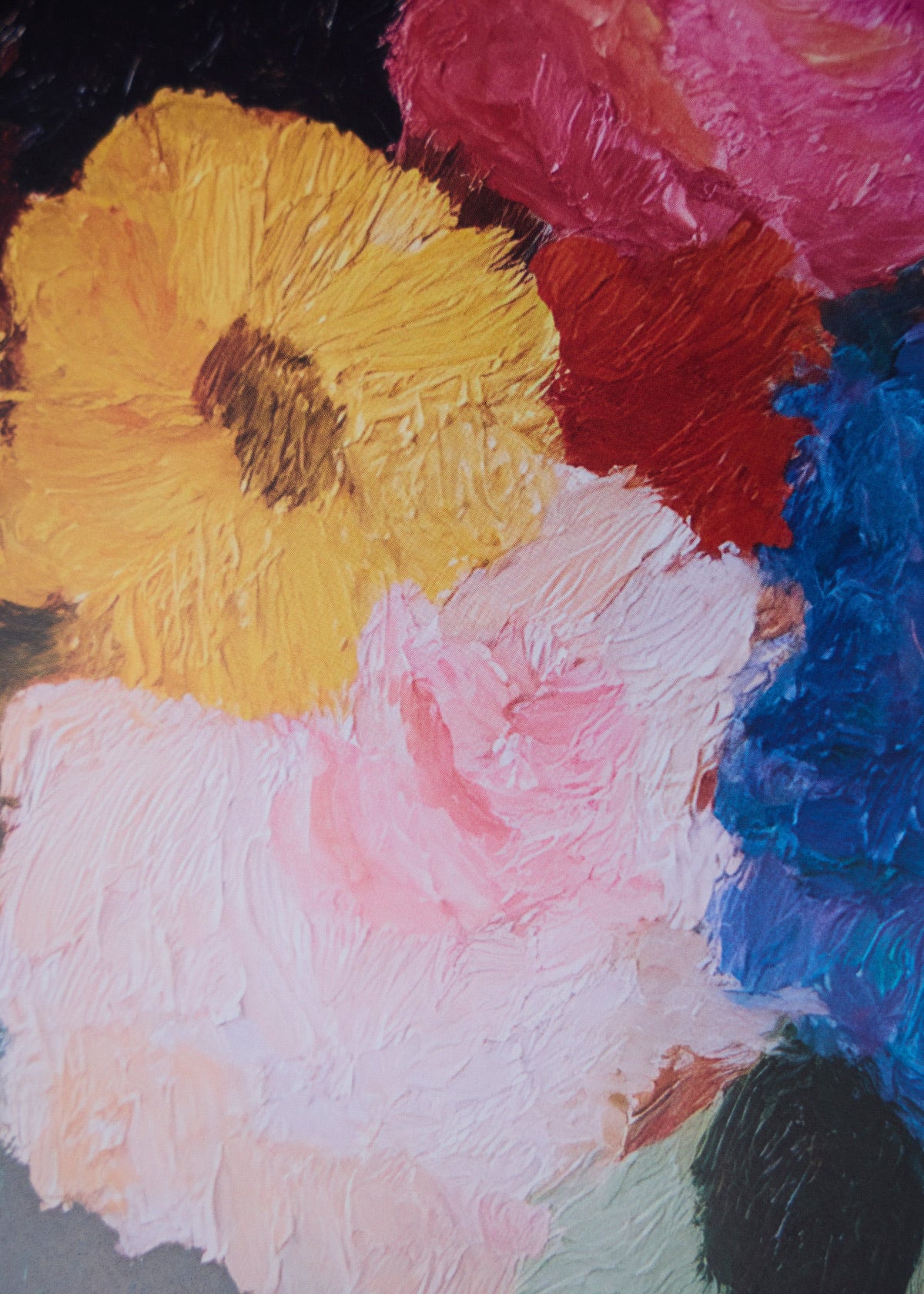 Blossoms poster, adding a colorful and artistic touch, Nordic decor, joyful flower print.
