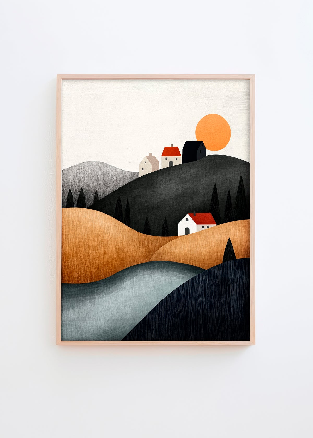 Cozy Town - HelloPoster.com