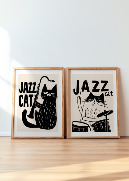Jazz cat - Lagersalg - HelloPoster.com