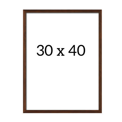 Dark oak frame 30x40 cm – elegant wooden poster frame with clear glass