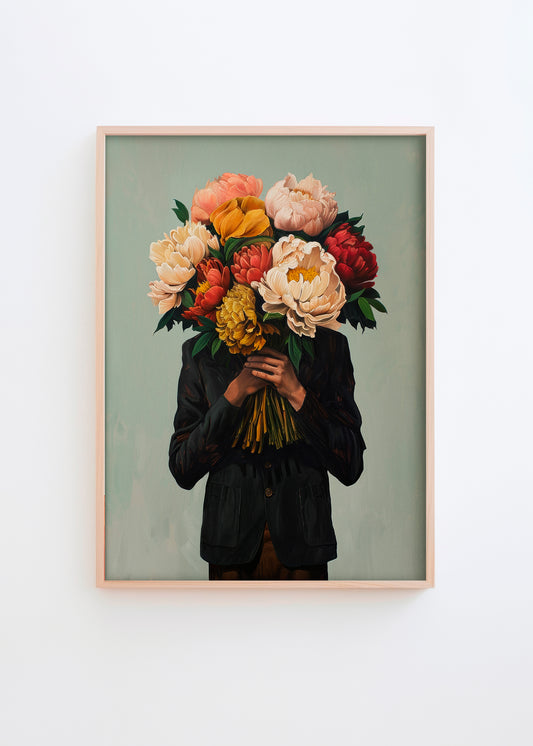 Mr Flower Head - HelloPoster.com