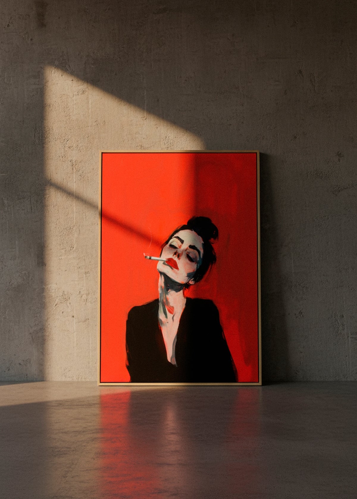 RED - on Canvas - HelloPoster.com