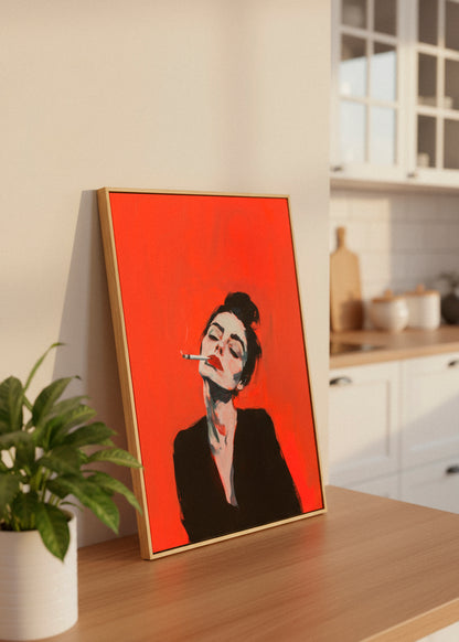 RED - on Canvas - HelloPoster.com