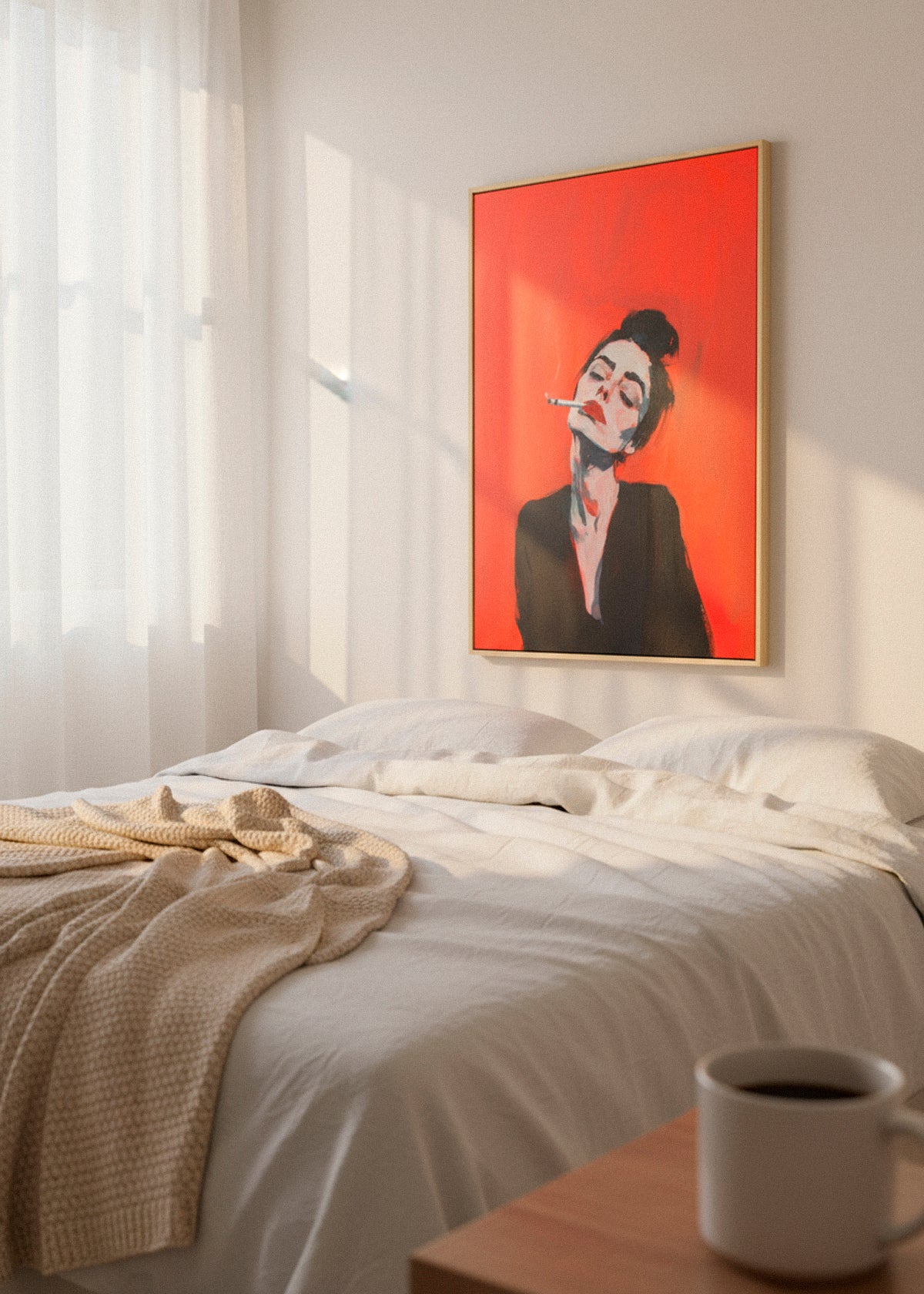 RED - on Canvas - HelloPoster.com