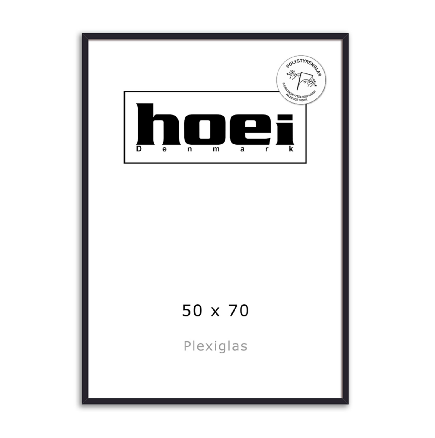 Black frame B2 (50 x 70 cm) - HelloPoster.com