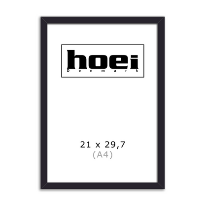 Black frame A4 (21 x 29,7 cm) - HelloPoster.com