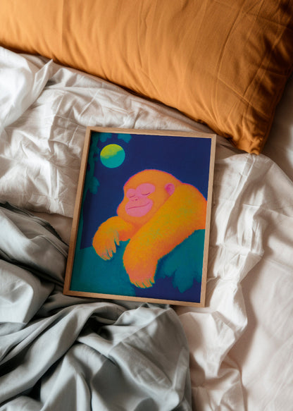 Dreaming Monkey - HelloPoster.com