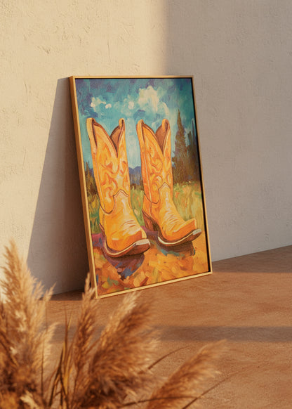 The Boot Collection - Male - on Canvas - HelloPoster.com