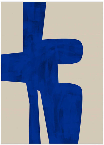 Modern Blue Forms - XL Poster