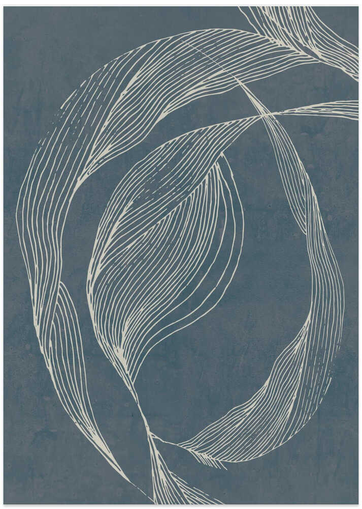 Serene Organic Curves - XL Poster