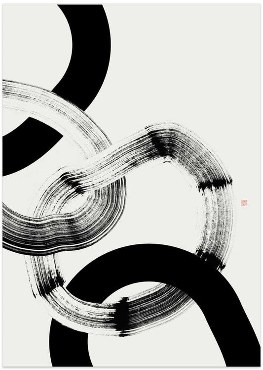 Fluid Ink Strokes - XL Poster