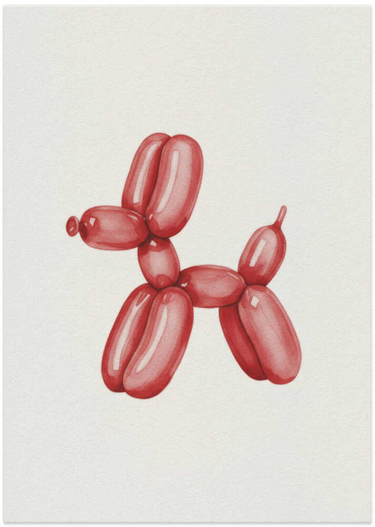 Red Balloon Dog - XL Poster