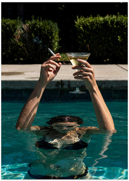 Summer Poolside Indulgence - XL Poster