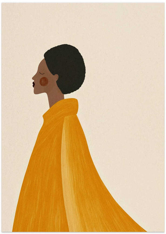 Woman In Yellow Cape - XL Poster