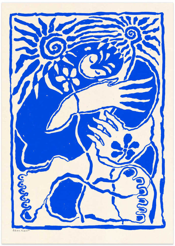 Protection (blue) - XL Poster